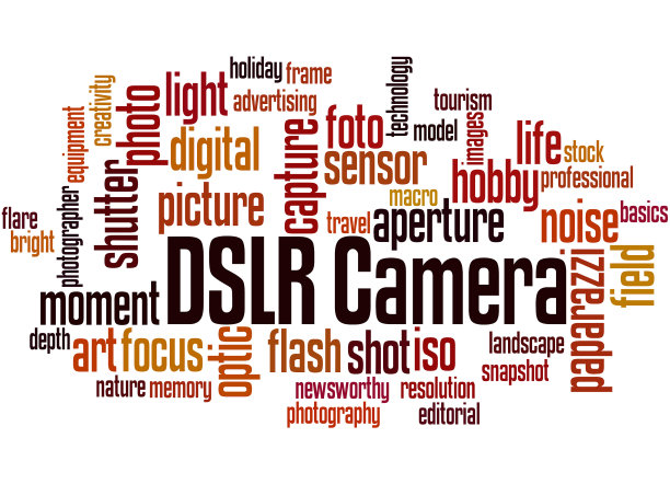 数码单反相机，字云概念2图片下载