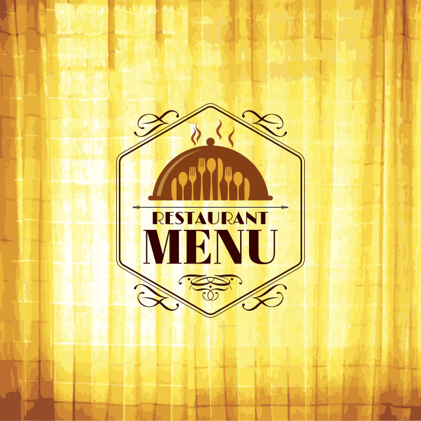 餐厅菜单卡设计。图片下载