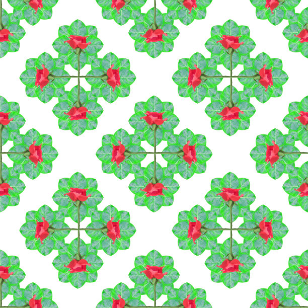 花拼贴格子图案图片下载