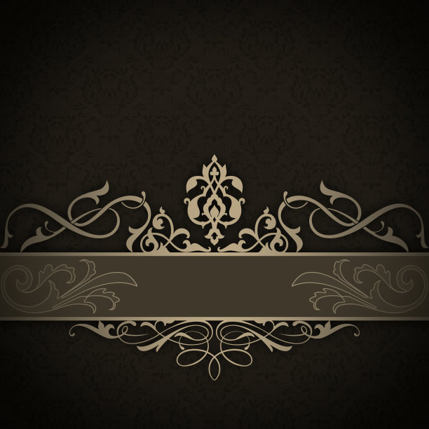 复古背景与装饰图案。图片下载