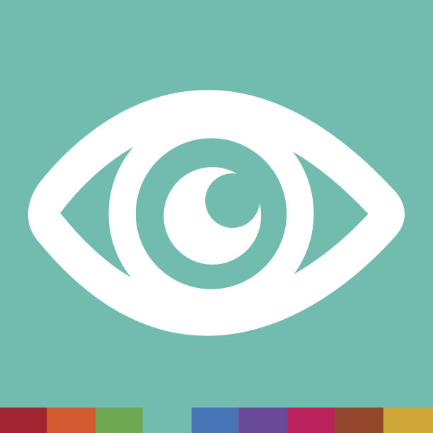 眼睛图标插图标志的设计风格图片下载