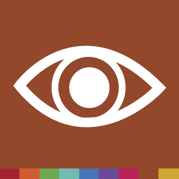 眼睛图标插图标志的设计风格图片下载