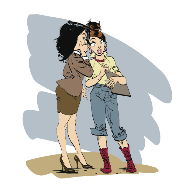 两个闺蜜之间的八卦图片下载