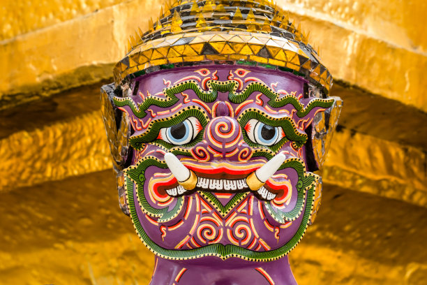 寺庙监护人的脸图片下载