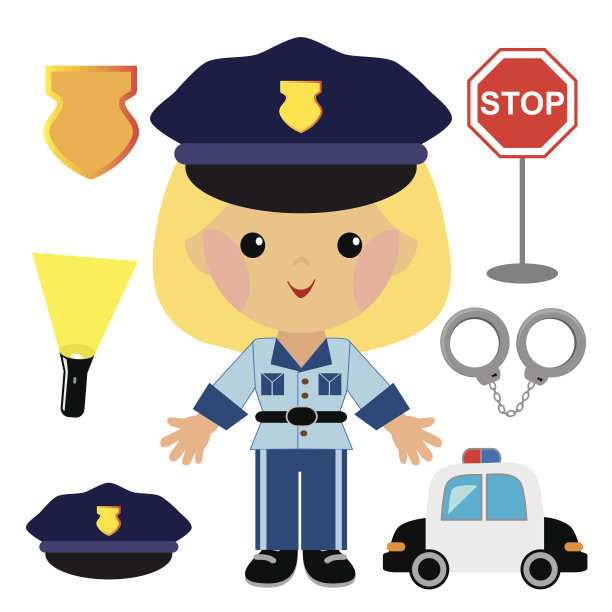 女警矢量图图片下载