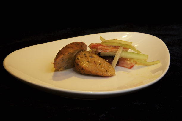 鸡肠海鲜开胃菜图片下载