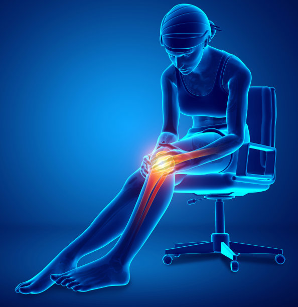 男性的膝盖疼痛图片下载