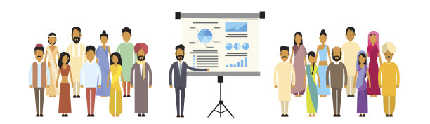 印度商务人士小组介绍挂图金融，印度商务人士图片下载