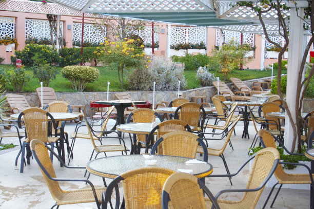 酒店餐厅免费用餐。图片下载