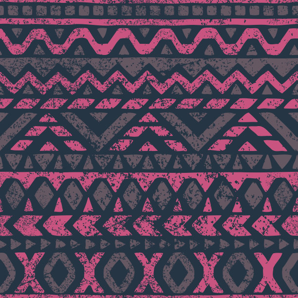 无缝模式在民族和部落风格。素材图片