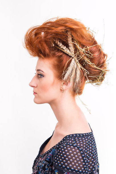 用干草和玉米做发型图片下载