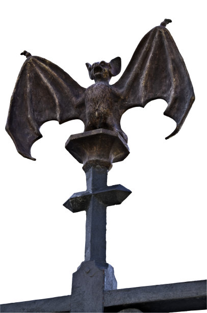 铁棒放在金属十字架上图片下载