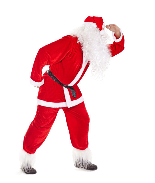 圣诞老人望向远方图片下载