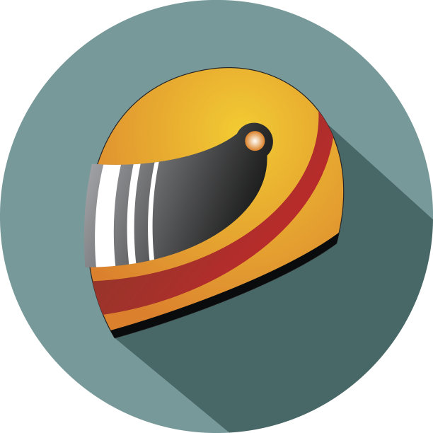 赛车头盔平面图标图片下载