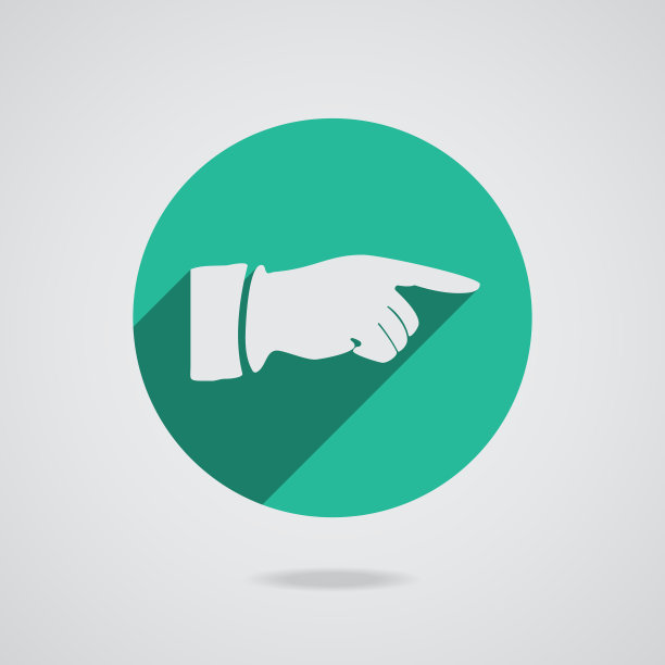 手手指图标。按钮用于web图片下载