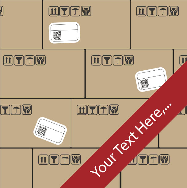 装运旗帜与包裹图片下载