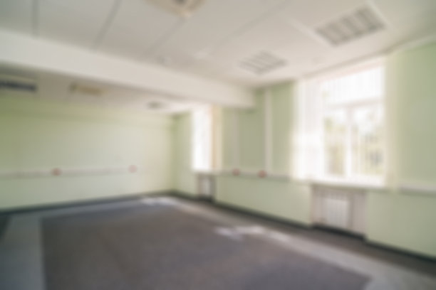 普通写字楼内部背景模糊图片下载