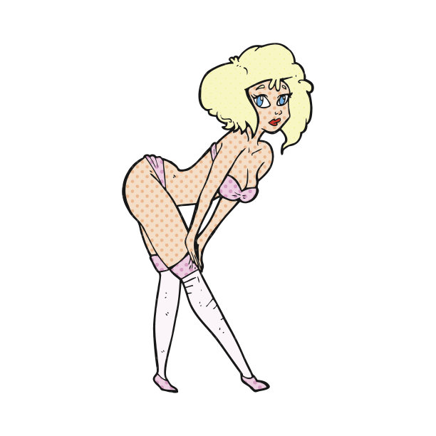 卡通海报女郎图片下载