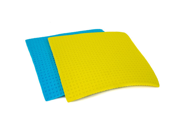 黄色和蓝色防护布隔离图片下载