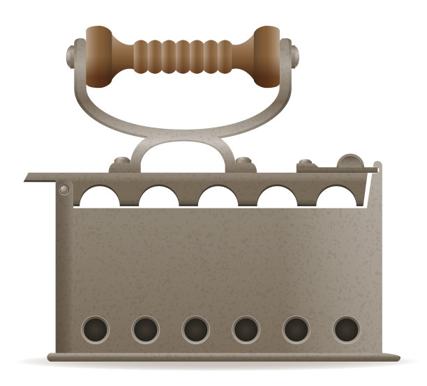 熨斗老复古图标股票矢量插图图片下载