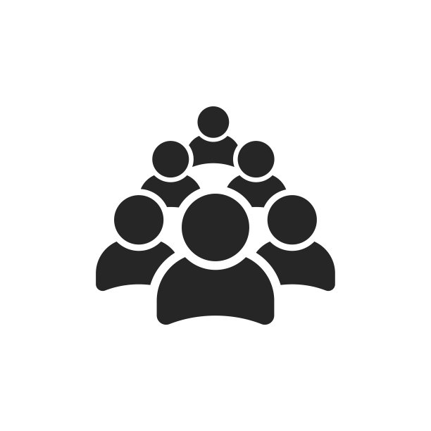 人群矢量图标图片下载