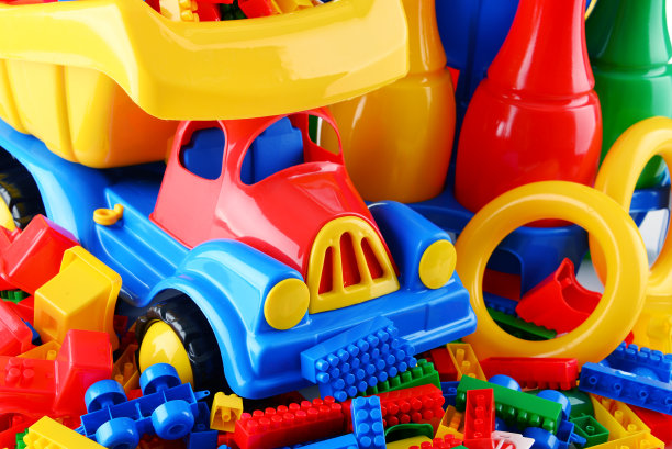 用彩色塑料制成的儿童玩具图片下载