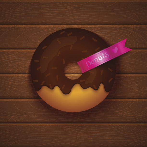 巧克力甜甜圈图片下载