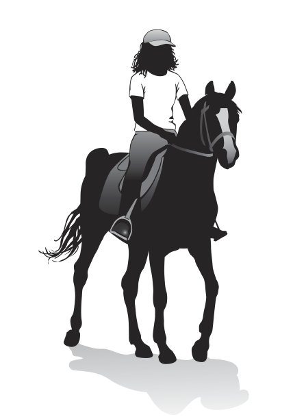 女孩的马图片下载