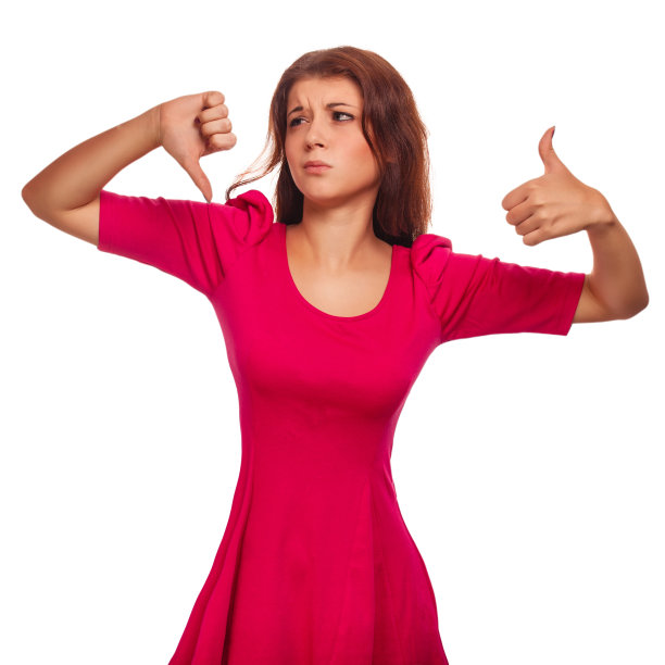 用手指向女孩示意是或不是图片下载