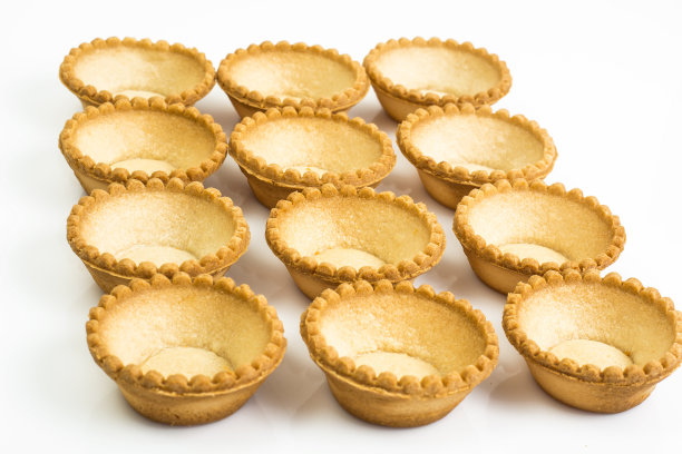 馅饼空在白色的背景图片下载