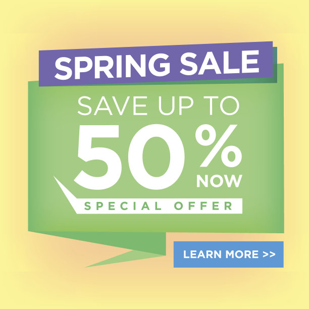 大减价五折!纸张横幅CTA图片下载