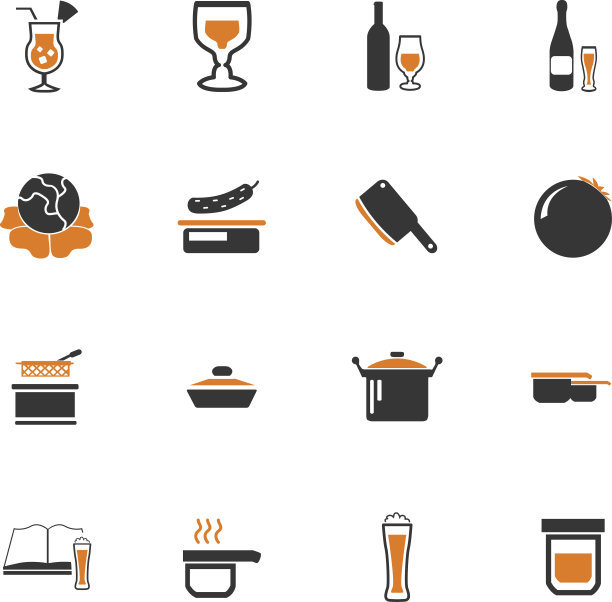 食物和厨房图标集图片下载