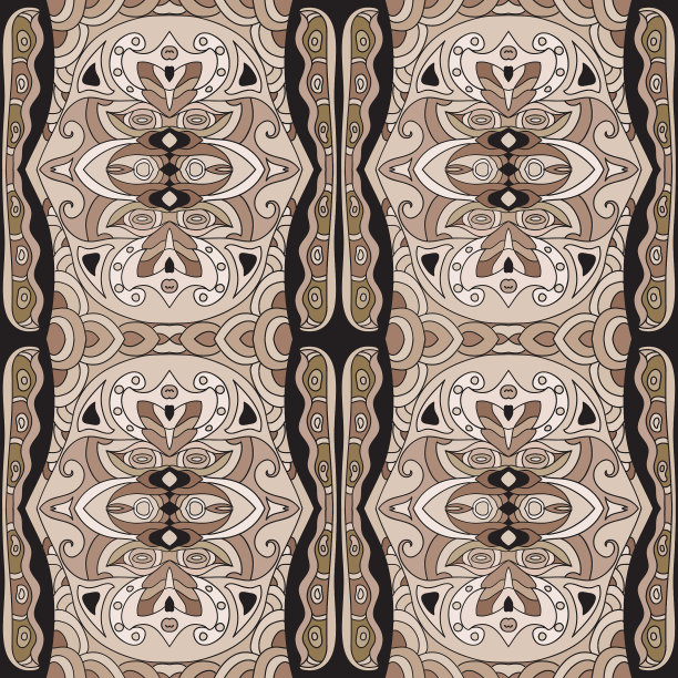 无缝埃及民族装饰图案图片下载