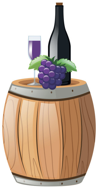 玻璃杯和瓶子中的葡萄汁图片下载