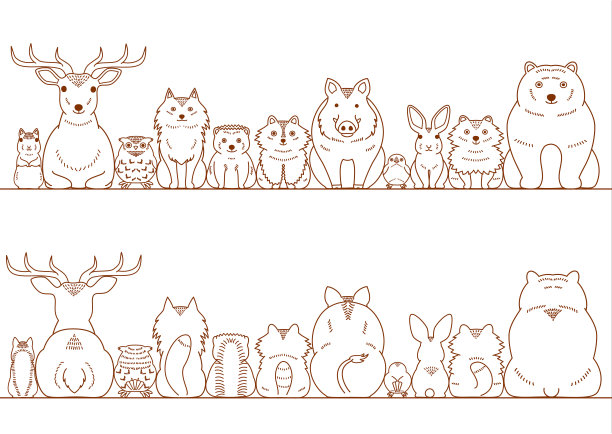 林地动物边界设置图片下载