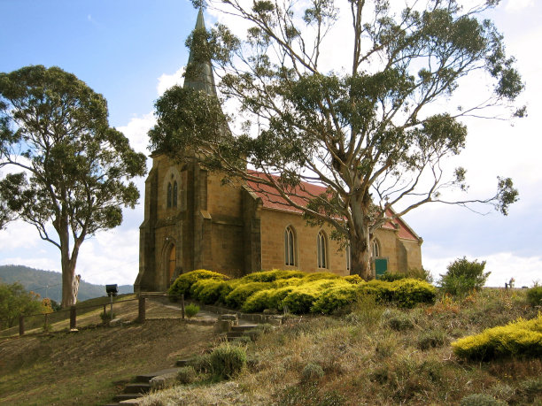圣约翰天主教堂，里士满，塔斯马尼亚图片下载