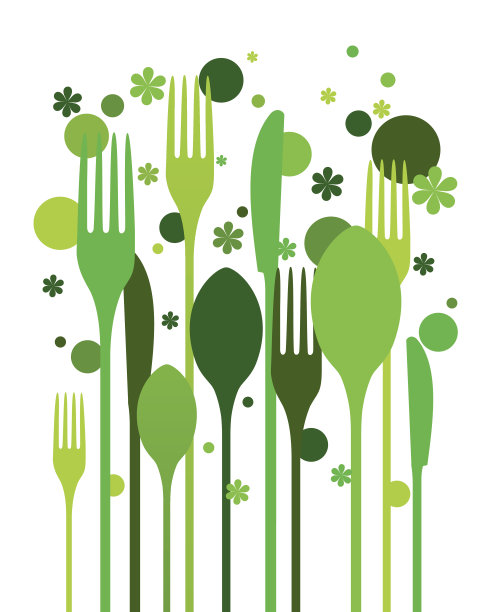创意餐具组合图片下载