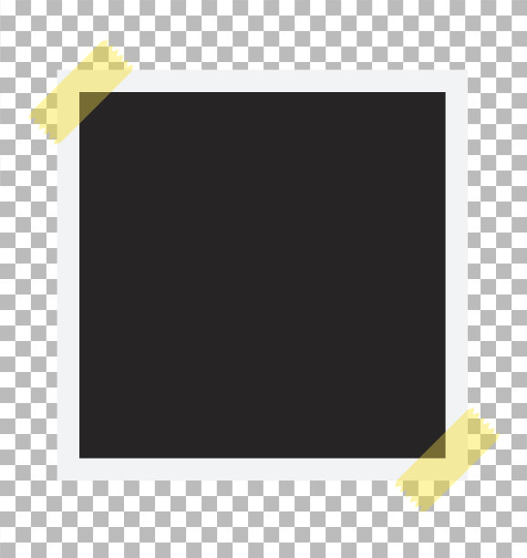 用胶带粘在背景上的老式相框。复古照片逼真的相框图片下载