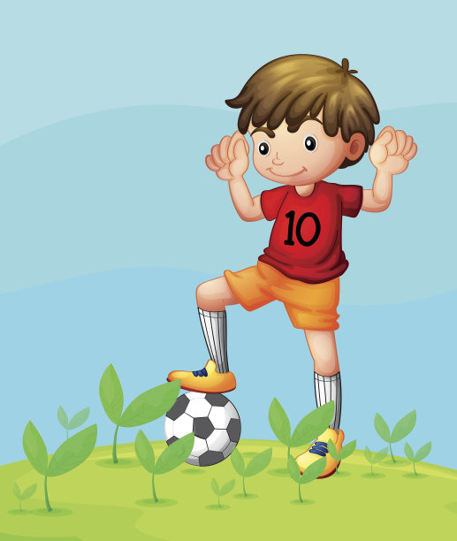 年轻的足球运动员图片下载