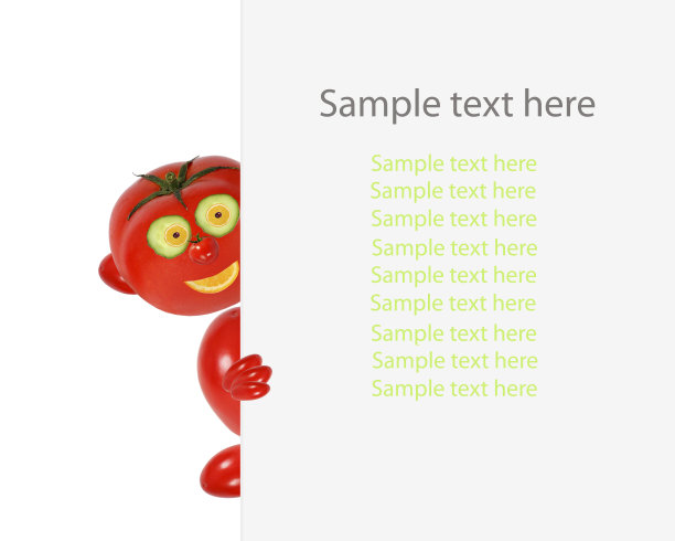 创新食品的概念。有趣的小番茄看起来和微笑图片下载