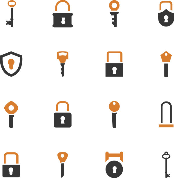 锁定和关键图标设置图片下载