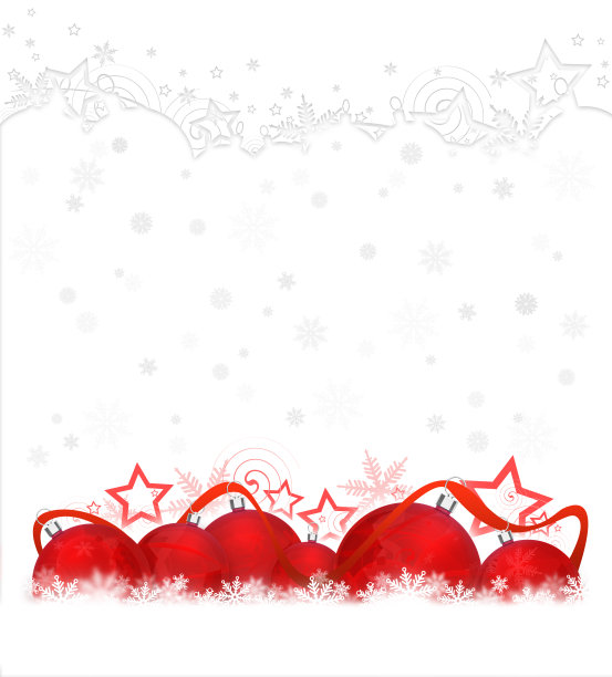 红色的圣诞球图片下载