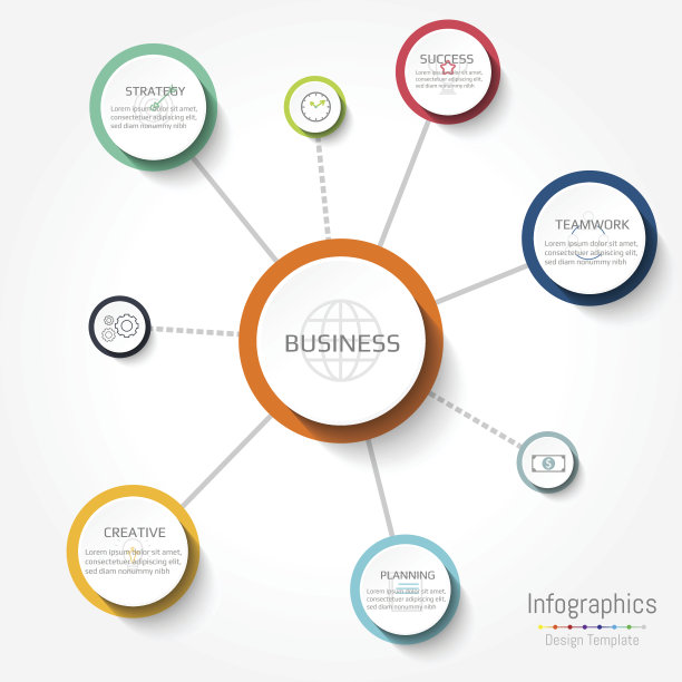 灰色背景上的信息图设计。Eps 10矢量文件。图片下载