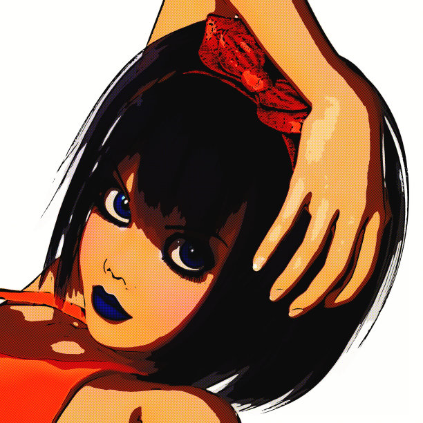 漫画的女孩图片下载