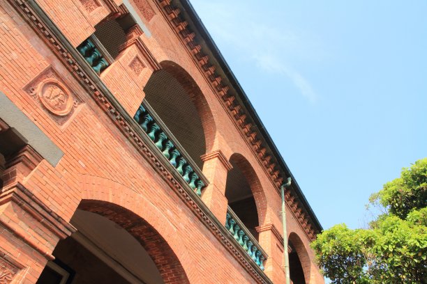 台湾台北淡水的圣多明戈堡图片下载