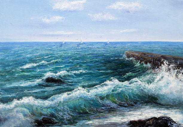 油画插画素材ID：164939860