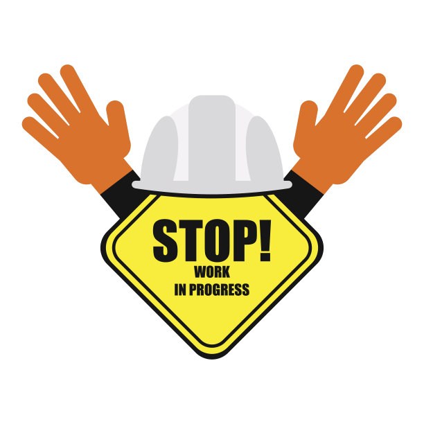 工程进行中标志图片下载