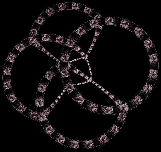 用于创意设计的抽象分形插图图片下载