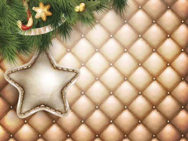 用冷杉树枝装饰圣诞节。每股收益10图片下载