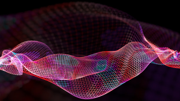 摘要波浪结构的科学背景图片下载